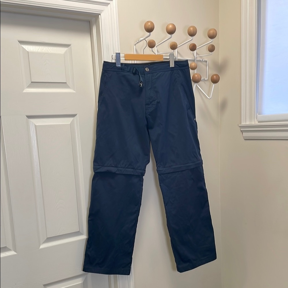 Prana Cargo Pants Zip Shorts - Navy - M